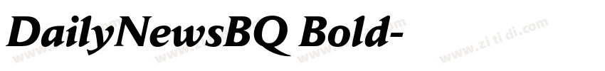 DailyNewsBQ Bold字体转换